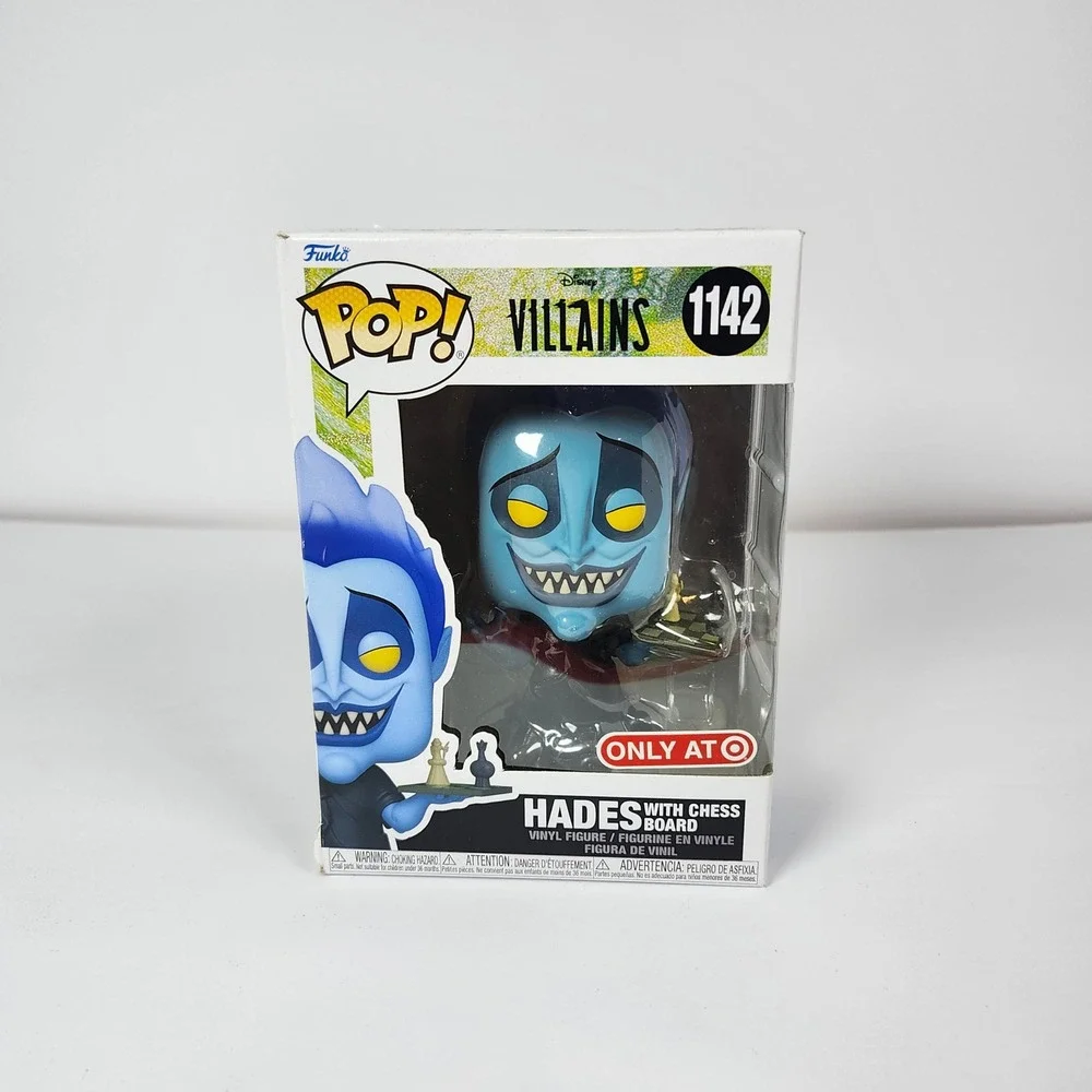 Funko Pop‎ Disney Villains Hades with Chess Board 1142 Target Exclusive Vinyl